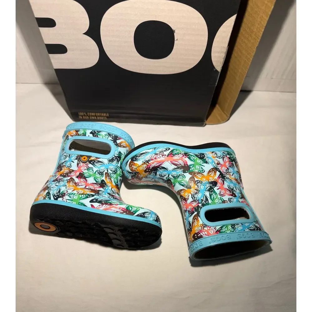 Bogs Skipper ll butterfly Waterproof Rain Boot multicolor Size 5 Infant ~ NEW